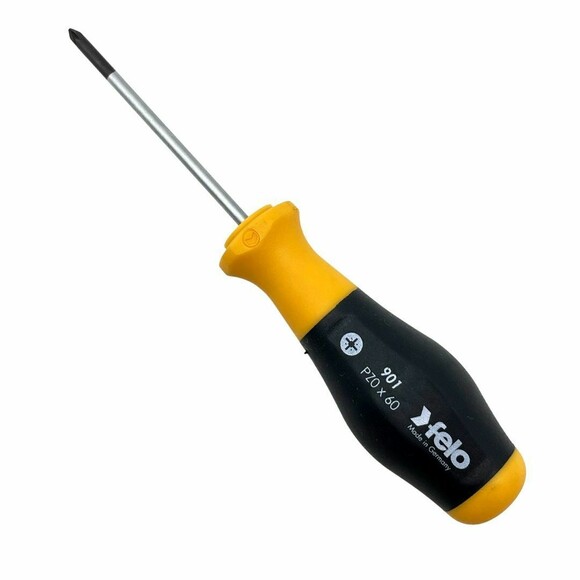 Отвертка Felo слесарная PZ0х60мм Safe Grip CrMoV (90100110) изображение 2