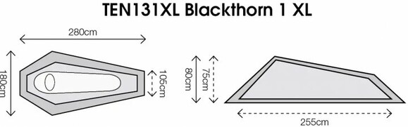 Палатка Highlander Blackthorn 1 XL HMTC (TEN131XL-HC) изображение 10
