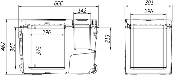 Компрессорный автохолодильник Alpicool M40 (M40AP) изображение 7