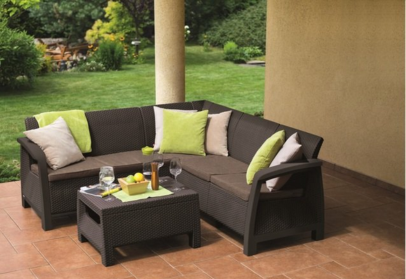 Набор садовой мебели Keter Bahamas Relax, коричневый (3253929184017) изображение 2
