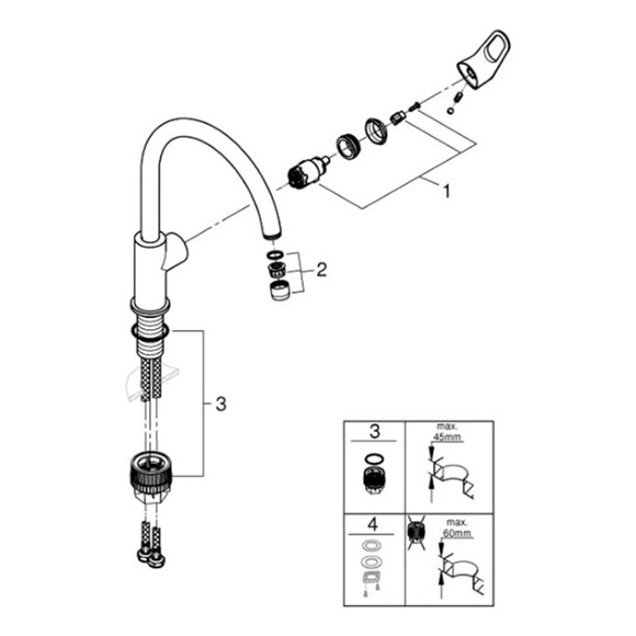 Смеситель для кухни Grohe Start Flow (31555001) (CV030532) изображение 3