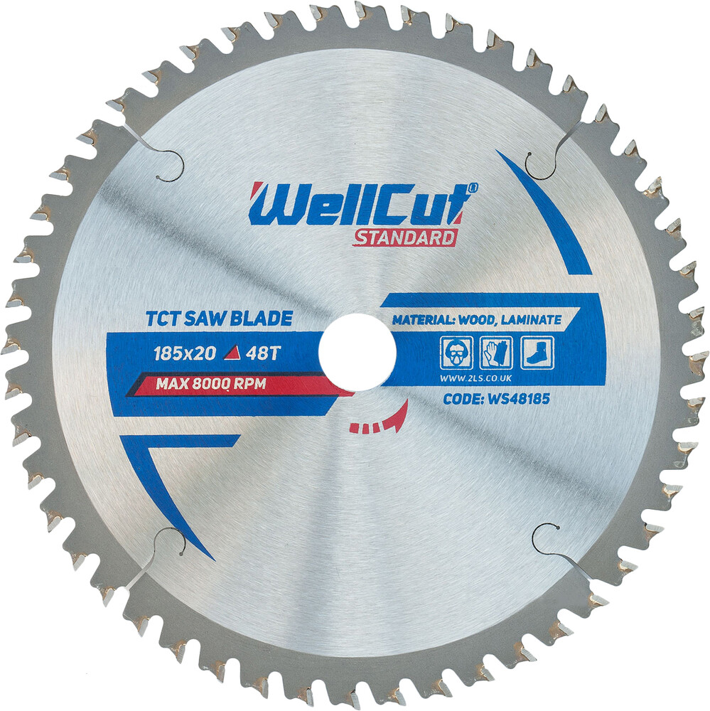 

Пильный диск WellCut Standard 48Т, 185x20 мм (WS48185)