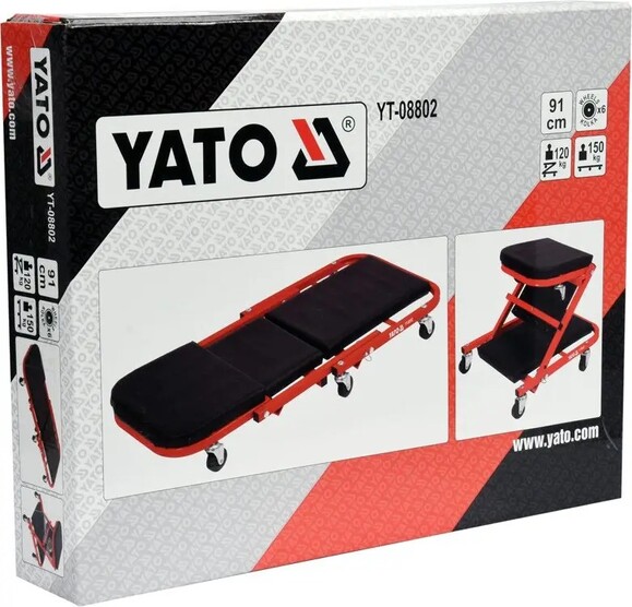 Лежак-сидіння для ремонту Yato (YT-08802) фото 4