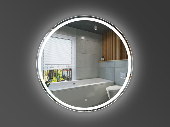 Зеркало DEVIT AllRound 67.8х67.8 см, круглое, с LED подсветкой и тачсенсором (5501070) изображение 2