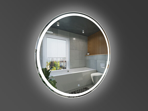 Зеркало DEVIT AllRound 67.8х67.8 см, круглое, с LED подсветкой и тачсенсором (5501070) изображение 3