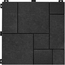 Декоративне покриття для підлоги MultyHome Mosaic, рифлене, 30х30см, сіре, уп.6 шт. (5903104903022)