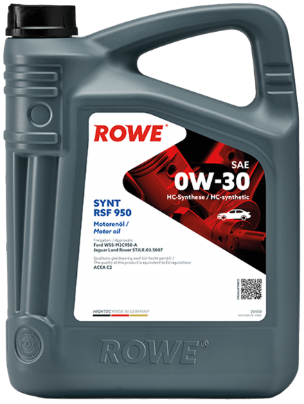 

Моторное масло ROWE HighTec Synt RSF 950 SAE 0W-30, 5 л (20150-0050-99)