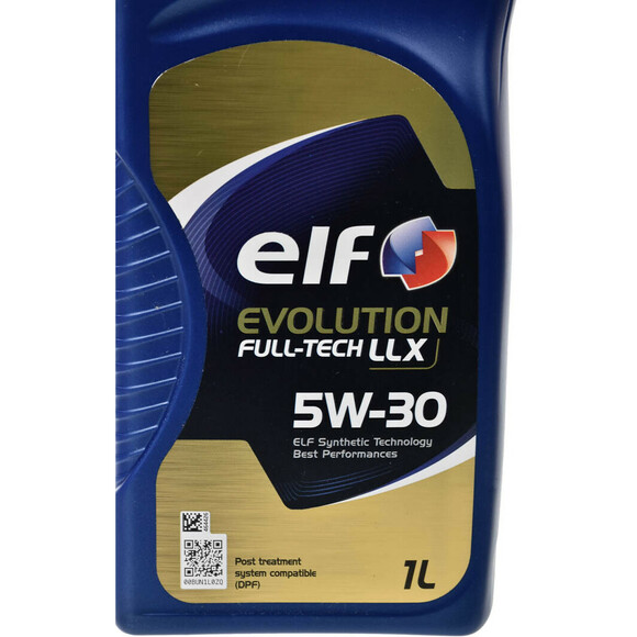 Моторное масло Elf Evolution Full-Tech LLX 5W-30, 1 л (213905) изображение 5