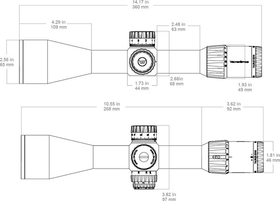 Прицел оптический Vector Optics Taurus 4-32x56, illum. SFP ED, 34 мм (SCOL-56) изображение 14