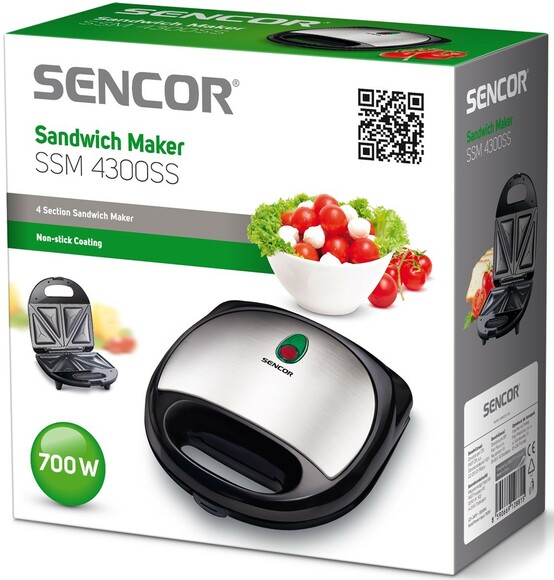 Бутербродница Sencor SSM4300SS изображение 4