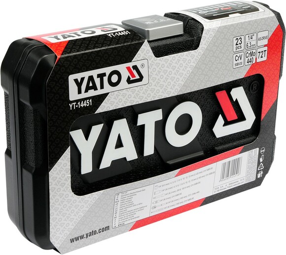 Набор торцевых головок Yato YT-14451 изображение 4