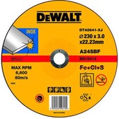 Круг отрезной DeWALT INOX 230х3х22.23 мм по нержавеющей стали (DT42641)