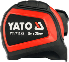 Рулетка Yato з нейлоновим покриттям 8 м x 25 мм (YT-сімдесят одна тисяча сто вісімдесят вісім)