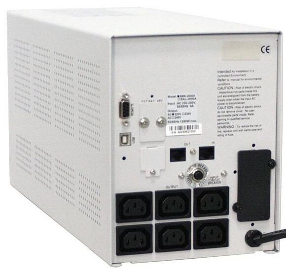 Джерело безперебійного живлення Powercom SMK-3000A-LCD з бл.батарей фото 2