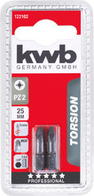 Торсіонна біта KWB PZ2 25 мм 2 шт (122102)