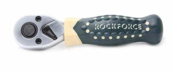 Тріскачка Rock FORCE 1/2" 72 зуба коротка з прогумованою рукояткою 170мм RF-802419