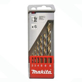 Набір свердел Makita HSS-Co по металу 2-8мм (D-57168) 6 шт