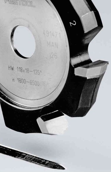 Фреза дисковая V-образная Festool HW 118х18 мм, 135 град. (491471) изображение 2