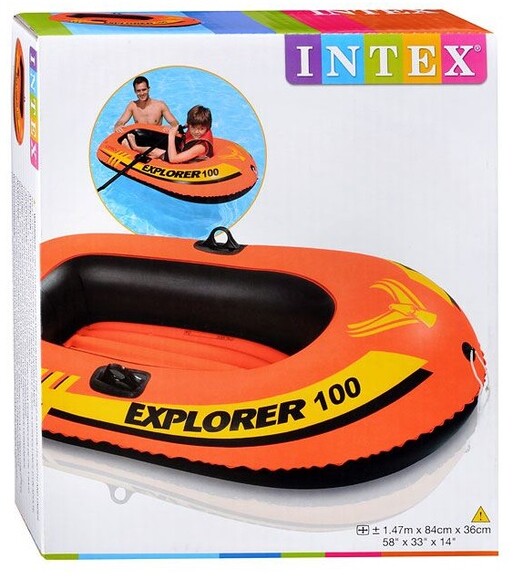 Одномісний надувний човен Intex Explorer 100 (58329) фото 2