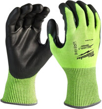 Сигнальні рукавички з опором до порізів 4 рівня Milwaukee 9/L (4932479928)