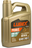 Моторное масло LUBEX PRIMUS MV 0W40 API SL/CF, 4 л (61460)