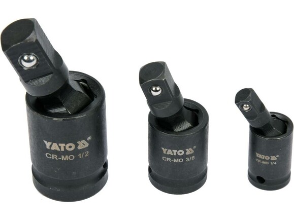 Подовжувачі карданні ударні Yato 3 шт. (YT-10643) фото 2