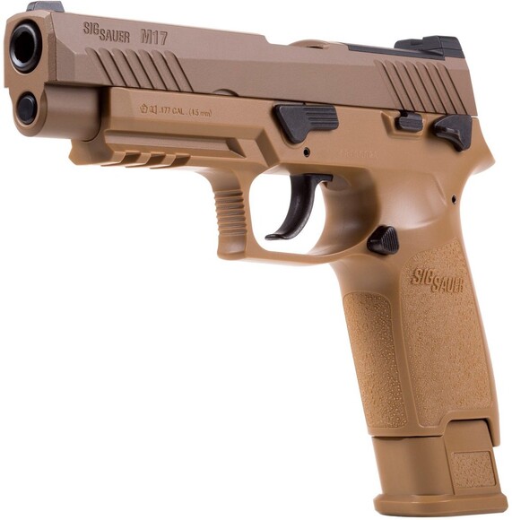 Пістолет пневматичний Sig Sauer P320 M17 Coyote Tan кал. 4.5 мм (1625.01.52) фото 2