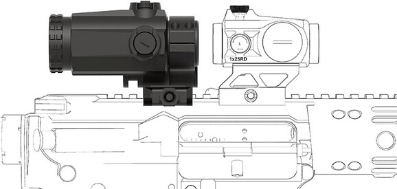 Оптичний збільшувач Vector Optics Maverick-III 3x22 MIL (SCMF-31) фото 11