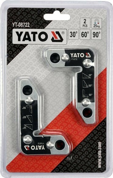 Уголки магнитные Yato 25 кг, 2 шт. (YT-08722) изображение 3