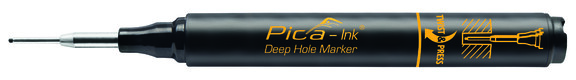 Маркер PICA Ink Deep Hole Marker черный с подвесом (150/46/SB) изображение 2