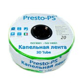Эмитерная капельная лента PRESTO-PS 3D-30-1000 3D Tube 0,18 (2,7л/ч) (30см) 1000м