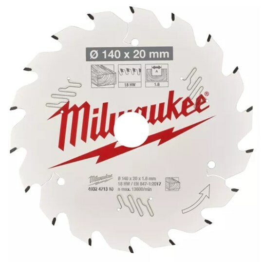 

Пильный диск Milwaukee PFTE 140х20х1.6мм 18 зубьев (4932471310)