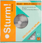 Диск для циркулярної пилки Sturm 9020-01-200x22-40