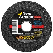 Диск отрезной по металлу NovoAbrasive Extreme 41 14А, 115х1.6х22.23 мм (NAECD11516)