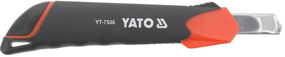 Нож Yato с выдвижным лезвием с отломными сегментами, M=9 мм (YT-7506) изображение 2