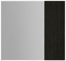 Зеркальный шкаф AM.PM Inspire S 60 cм, белый/венге, текстурированный (M51MCX0600VF)