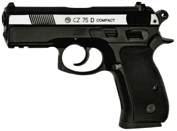 Пистолет пневматический ASG CZ 75D Compact Nickel ВВ, 4.5 мм (2370.25.21)