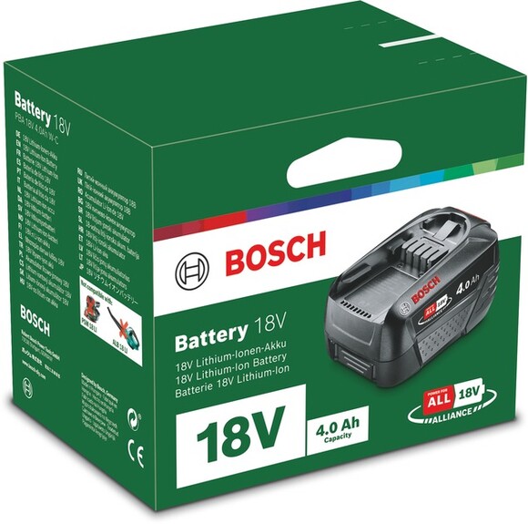 Аккумулятор Bosch PBA W-C 18В, 4 Ач (1600A011T8) изображение 3