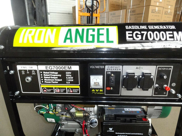 Генератор з блоком автоматики Iron Angel EG7000EМ ATS (2001185-1) фото 7