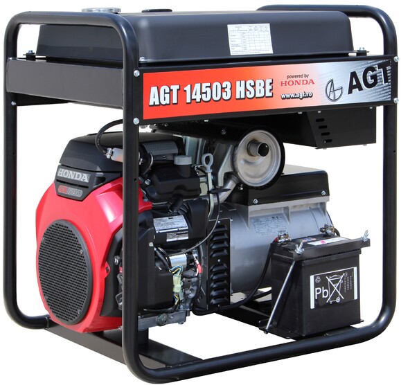 Генератор бензиновий AGT 14503 HSBE R45