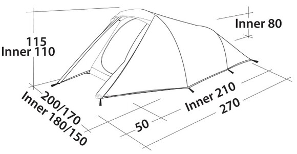 Палатка Easy Camp Energy 300 Teal Green (928300) изображение 8