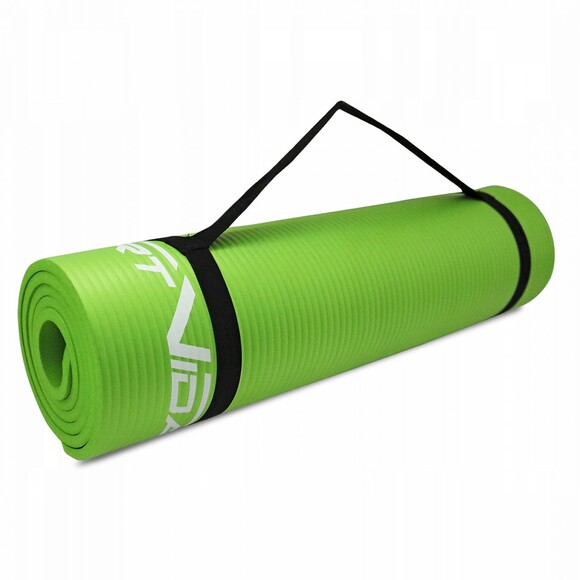 Килимок для йоги та фітнесу SportVida NBR Green 1 см (SV-HK0248) фото 5