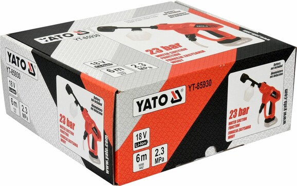 Аккумуляторная мойка высокого давления YATO (YT-85930) изображение 6