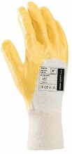 Рукавички мод.HOUSTON Y,бавовна,,неповне нітрилове покр.жовтого кольору, р.10 ARDON 50889