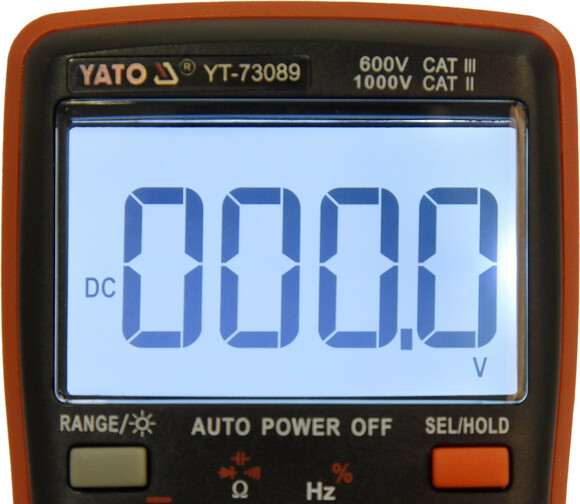 Мультиметр Yato True RMS LCD 9999 (YT-73089) изображение 5