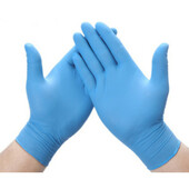 Перчатки Wurth защитные нитриловые одноразовые синие CAT III р.M (0899470178)
