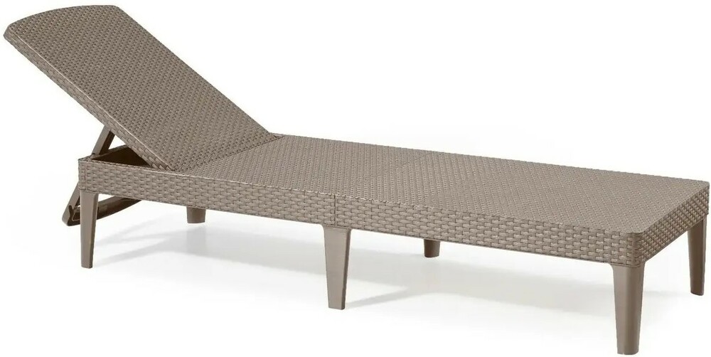 

Шезлонг пластиковий Keter Jaipur Sun lounger, капучіно (235163)