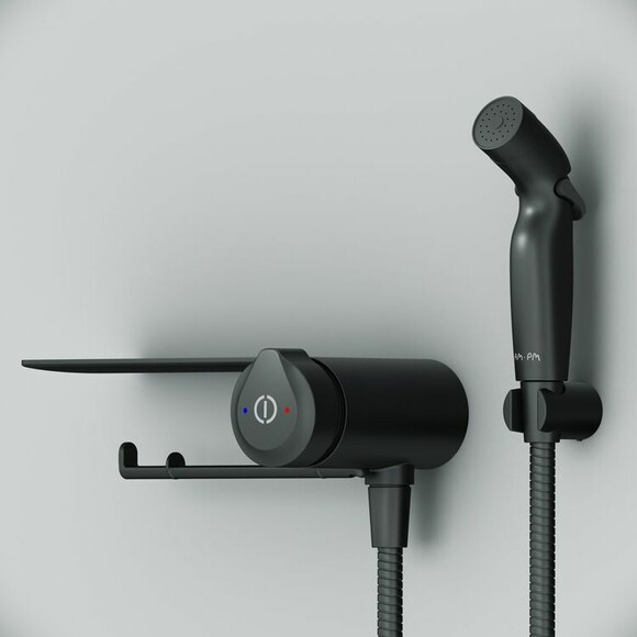 Смеситель AM.PM X-Joy TouchReel с гигиеническим душем и полкой (F0H85A822) изображение 4