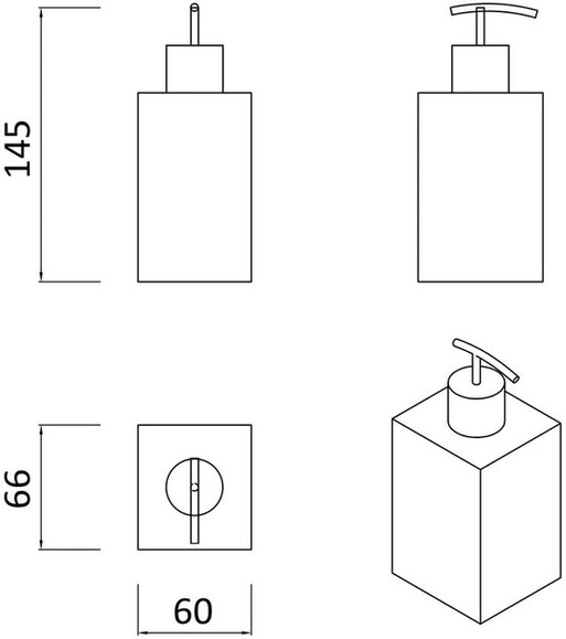 Дозатор для жидкого мыла RJ First (RJAC020-02SS) изображение 2