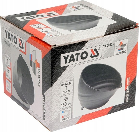 Миска магнитная круглая Yato, 150 мм (YT-08305) изображение 5